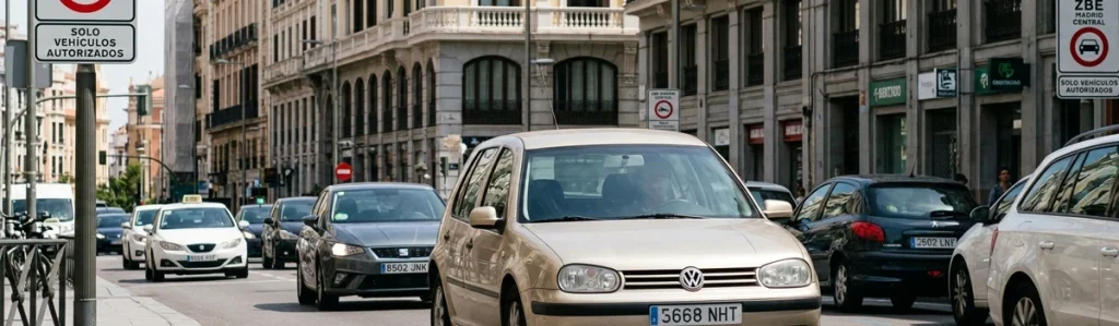 Coches sin etiqueta medioambiental podrán circular por Madrid sujetos a condiciones medioambientales