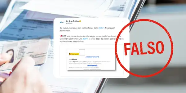 Cuidado con la multa falsa de la DGT que puede llegarte al móvil